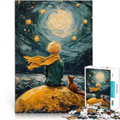 1000-teiliges Teenager-Puzzle Der kleine Prinz und der Fuchs Herausforderndes Spielspielzeug Geburtstagsgeschenk, Geschenke, Wandkunst 26x38cm von BKDNNUJR