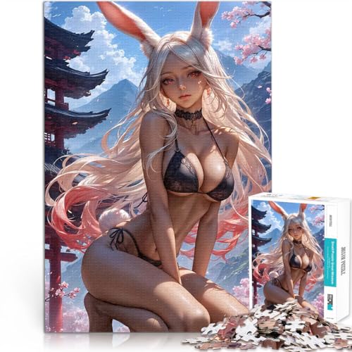 1000-teiliges Teenager-Puzzle Japanisches Playboy-Bunny-Mädchen Denkspiel mit vollständig ineinander greifenden, zufällig geformten Teilen 26x38cm 1000-teiliges Teenager-Puzzle Japanisches Playboy-Bunny-Mädchen Denkspiel mit vollständig ineinander greifenden, zufällig geformten Teilen 26x38cm von BKDNNUJR