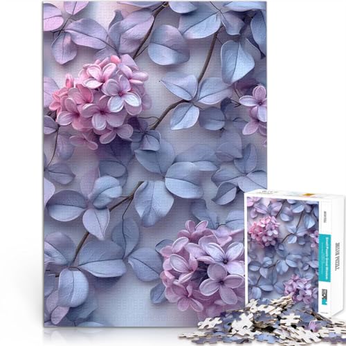 1000-teiliges Teenager-Puzzle Lila Blumen Vintage Spielzeug für die ganze Familie Jedes Stück ist einzigartig – Anspruchsvolles Familienspiel 50x70cm 1000-teiliges Teenager-Puzzle Lila Blumen Vintage Spielzeug für die ganze Familie Jedes Stück ist einzigartig – Anspruchsvolles Familienspiel 50x70cm von BKDNNUJR