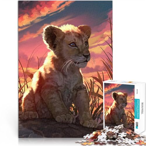 1000-teiliges Teenager-Puzzle Löwenjunges Gehirnintelligenz-Herausforderung süchtig machendes Spielzeug Heimdekoration Spielzeug 50x70cm 1000-teiliges Teenager-Puzzle Löwenjunges Gehirnintelligenz-Herausforderung süchtig machendes Spielzeug Heimdekoration Spielzeug 50x70cm von BKDNNUJR