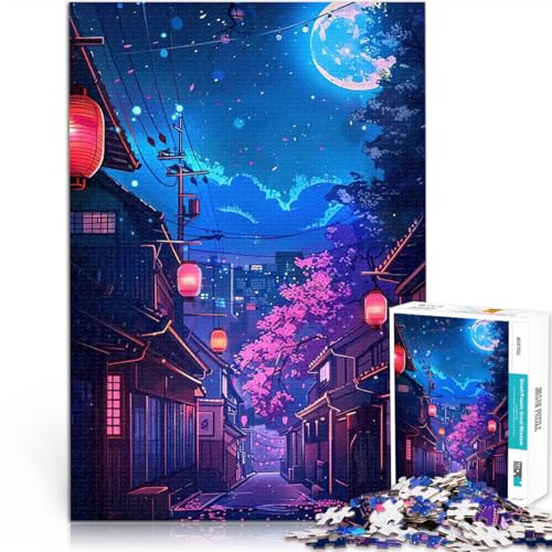 1000-teiliges Teenager-Puzzle Nächtliche japanische Straße Anspruchsvolles Spiel und Familienspaß Wichtelgeschenke 26x38cm 1000-teiliges Teenager-Puzzle Nächtliche japanische Straße Anspruchsvolles Spiel und Familienspaß Wichtelgeschenke 26x38cm von BKDNNUJR