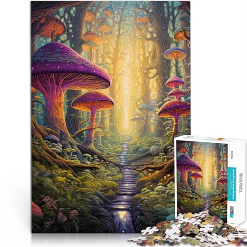 1000-teiliges Teenager-Puzzle Psychedelische Kunst Anspruchsvolles Spiel und Familienspaß Tolle Geschenke und Spielzeuge 26x38cm von BKDNNUJR