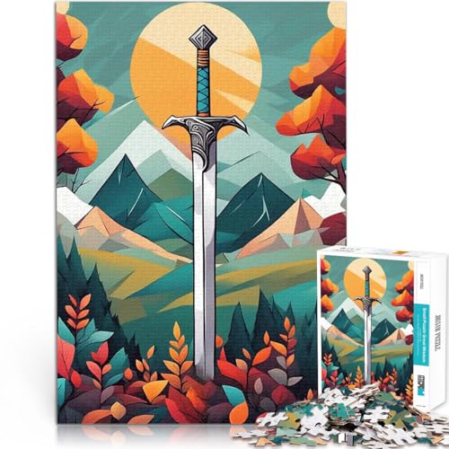 1000-teiliges Teenager-Puzzle Schwertkönig Gehirnintelligenz-Herausforderung süchtig machendes Spielzeug Geburtstagsgeschenk 50x70cm 1000-teiliges Teenager-Puzzle Schwertkönig Gehirnintelligenz-Herausforderung süchtig machendes Spielzeug Geburtstagsgeschenk 50x70cm von BKDNNUJR