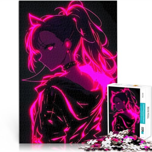 Puzzle 1000 Teile für Erwachsene Anime Mädchen Neon Glow Spielspielzeug Liebe zwischen Paaren stärken 50x70cm Puzzle 1000 Teile für Erwachsene Anime Mädchen Neon Glow Spielspielzeug Liebe zwischen Paaren stärken 50x70cm von BKDNNUJR