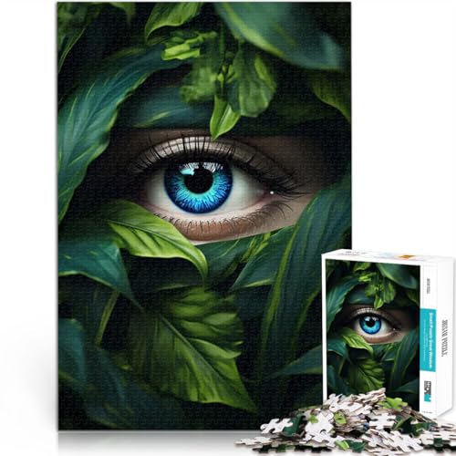 Puzzle 1000 Teile für Erwachsene Auge im Busch Gehirnintelligenz-Herausforderung süchtig machendes Spielzeug Eltern-Kind-Interaktion 26x38cm von BKDNNUJR