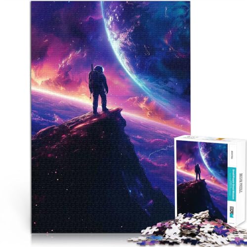 Puzzle 1000 Teile für Erwachsene Berg Galaxie Planet Dekomprimierendes intellektuelles Lernspielzeug Geburtstagsgeschenk, Geschenke 26x38cm Puzzle 1000 Teile für Erwachsene Berg Galaxie Planet Dekomprimierendes intellektuelles Lernspielzeug Geburtstagsgeschenk, Geschenke 26x38cm von BKDNNUJR