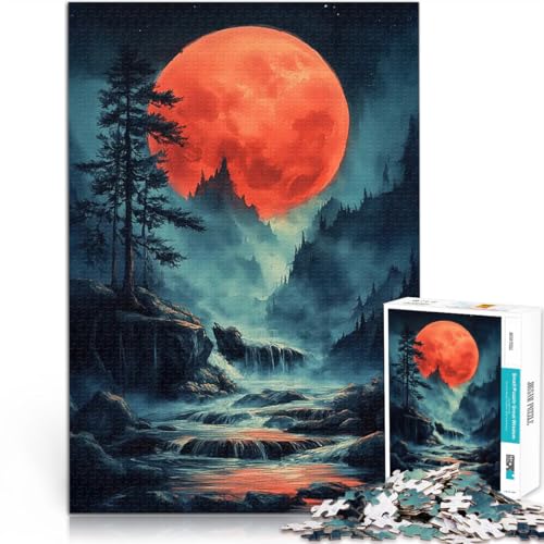 Puzzle 1000 Teile für Erwachsene Blutmondlandschaft Anspruchsvolles Spiel und Familienspaß Einzigartige Geburtstags- und Geschenkideen 50x70cm Puzzle 1000 Teile für Erwachsene Blutmondlandschaft Anspruchsvolles Spiel und Familienspaß Einzigartige Geburtstags- und Geschenkideen 50x70cm von BKDNNUJR
