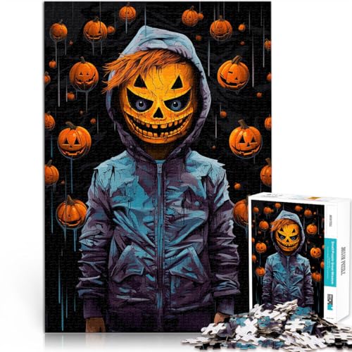 Puzzle 1000 Teile für Erwachsene Halloween-Kunstwerk Pädagogisches Spielzeug zum Stressabbau Geeignet für die Schreibtischdekoration 26x38cm Puzzle 1000 Teile für Erwachsene Halloween-Kunstwerk Pädagogisches Spielzeug zum Stressabbau Geeignet für die Schreibtischdekoration 26x38cm von BKDNNUJR