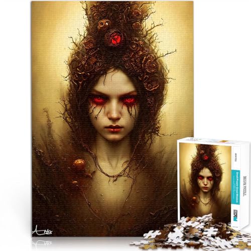 Puzzle 1000 Teile für Erwachsene Hexe des dunklen Waldes Spielzeug-Intellektuelles Spiel Lernspiel für Geburtstag, Weihnachten 50x70cm von BKDNNUJR