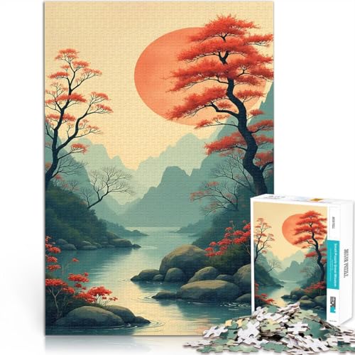 Puzzle 1000 Teile für Erwachsene Japanische Berglandschaft Spielzeug-Intellektuelles Spiel Tolle Geschenke und Spielzeuge 50x70cm Puzzle 1000 Teile für Erwachsene Japanische Berglandschaft Spielzeug-Intellektuelles Spiel Tolle Geschenke und Spielzeuge 50x70cm von BKDNNUJR
