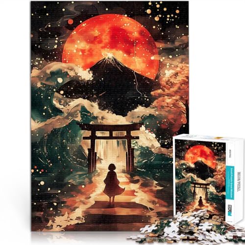 Puzzle 1000 Teile für Erwachsene Japanische Traumlandschaft Spielzeug für die ganze Familie Tolle Geschenke und Spielzeuge 50x70cm von BKDNNUJR