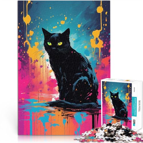 Puzzle 1000 Teile für Erwachsene Katze009 Gehirnintelligenz-Herausforderung süchtig machendes Spielzeug Geburtstagsgeschenke 26x38cm Puzzle 1000 Teile für Erwachsene Katze009 Gehirnintelligenz-Herausforderung süchtig machendes Spielzeug Geburtstagsgeschenke 26x38cm von BKDNNUJR