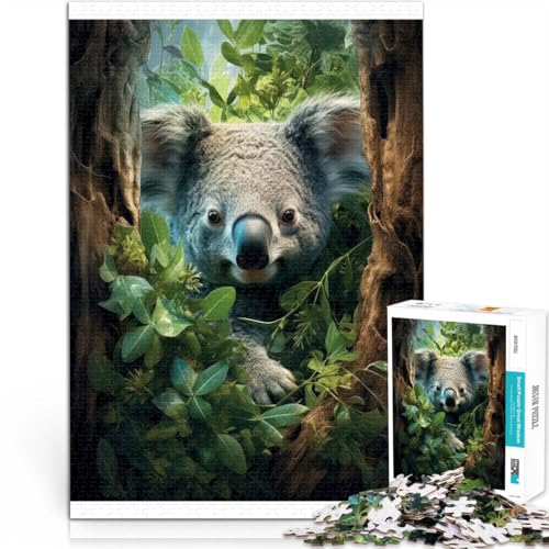 Puzzle 1000 Teile für Erwachsene Koala im Wald Familienspiel zum Stressabbau, schwierige Herausforderung Verbessern Sie das Gedächtnis 50x70cm Puzzle 1000 Teile für Erwachsene Koala im Wald Familienspiel zum Stressabbau, schwierige Herausforderung Verbessern Sie das Gedächtnis 50x70cm von BKDNNUJR
