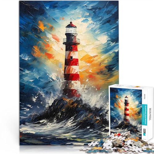 Puzzle 1000 Teile für Erwachsene Leuchtturm im Sturm Geschenke zum Suchbegriff: Herausfordernde Spiele Geschenk zum Geburtstag 50x70cm Puzzle 1000 Teile für Erwachsene Leuchtturm im Sturm Geschenke zum Suchbegriff: Herausfordernde Spiele Geschenk zum Geburtstag 50x70cm von BKDNNUJR