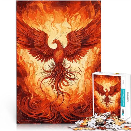 Puzzle 1000 Teile für Erwachsene Majestätischer Phönix-Aufstieg Hands-on-Spiel eignet ganze Familie 26x38cm von BKDNNUJR