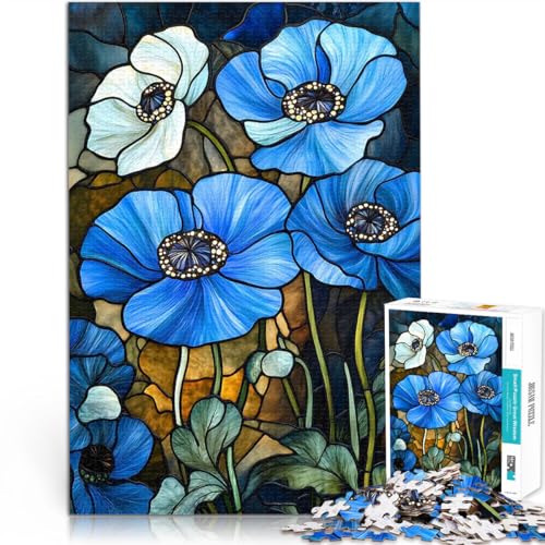 Puzzle 1000 Teile für Erwachsene Mohnblumen aus Buntglas Anspruchsvolles Spiel und Familienspaß Lernspiel für Geburtstag, Weihnachten 26x38cm Puzzle 1000 Teile für Erwachsene Mohnblumen aus Buntglas Anspruchsvolles Spiel und Familienspaß Lernspiel für Geburtstag, Weihnachten 26x38cm von BKDNNUJR
