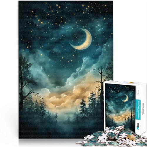 Puzzle 1000 Teile für Erwachsene Nachthimmelwald Spielzeug-Intellektuelles Spiel Wanddekoration Einzigartige Geburtstags 50x70cm Puzzle 1000 Teile für Erwachsene Nachthimmelwald Spielzeug-Intellektuelles Spiel Wanddekoration Einzigartige Geburtstags 50x70cm von BKDNNUJR