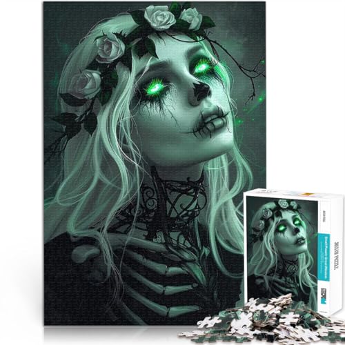 Puzzle 1000 Teile für Erwachsene Neongrüne Zombieprinzessin Spielzeug-Intellektuelles Spiel Lernspiel für Geburtstag, Weihnachten 26x38cm Puzzle 1000 Teile für Erwachsene Neongrüne Zombieprinzessin Spielzeug-Intellektuelles Spiel Lernspiel für Geburtstag, Weihnachten 26x38cm von BKDNNUJR