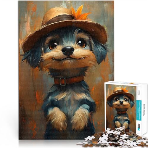 Puzzle 1000 Teile für Erwachsene Niedlicher Malteser Hund mit Hut Hands-on-Spiel Lustige Aktivitäten für zu Hause, Geburtstagsgeschenk, Reisegeschenk, 26x38cm Puzzle 1000 Teile für Erwachsene Niedlicher Malteser Hund mit Hut Hands-on-Spiel Lustige Aktivitäten für zu Hause, Geburtstagsgeschenk, Reisegeschenk, 26x38cm von BKDNNUJR