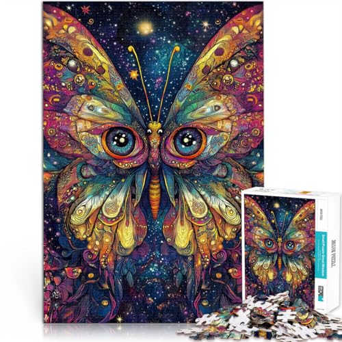 Puzzle 1000 Teile für Erwachsene Psychedelischer Schmetterling Anspruchsvolles Spiel und Familienspaß Tolles Geschenk für Spiele 50x70cm von BKDNNUJR