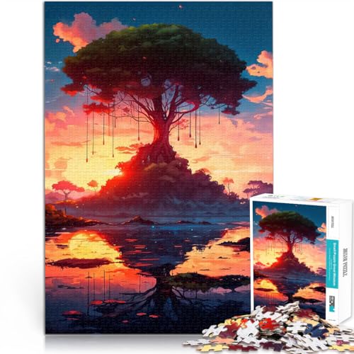 Puzzle 1000 Teile für Erwachsene Reflexionen im Morgengrauen Spielzeug-Intellektuelles Spiel Tolle Geschenke und Spielzeuge 26x38cm von BKDNNUJR