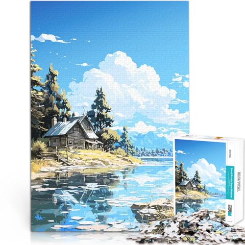 Puzzle 1000 Teile für Erwachsene Ruhige Feuchtgebietshütte Anspruchsvolles Spiel und Familienspaß für Heimdekoration 26x38cm Puzzle 1000 Teile für Erwachsene Ruhige Feuchtgebietshütte Anspruchsvolles Spiel und Familienspaß für Heimdekoration 26x38cm von BKDNNUJR
