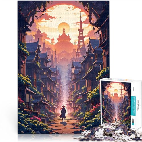Puzzle 1000 Teile für Erwachsene Sonnenuntergang Stadtbild Spielzeug Lernspiele Stressabbau einzigartiges Herausforderungsspiel 50x70cm Puzzle 1000 Teile für Erwachsene Sonnenuntergang Stadtbild Spielzeug Lernspiele Stressabbau einzigartiges Herausforderungsspiel 50x70cm von BKDNNUJR