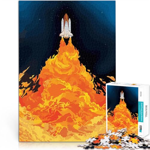 Puzzle 1000 Teile für Erwachsene Start des Space Shuttles Trainieren Sie Ihr Gehirn und Ihre Hände Eltern-Kind-Interaktion 50x70cm Puzzle 1000 Teile für Erwachsene Start des Space Shuttles Trainieren Sie Ihr Gehirn und Ihre Hände Eltern-Kind-Interaktion 50x70cm von BKDNNUJR