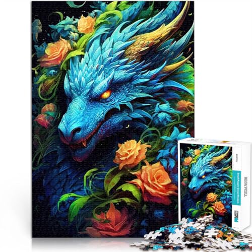 Puzzle 1000 Teile für Erwachsene Verdantus-Drache Lernspiel-Herausforderungsspielzeug Wanddekoration Einzigartige Geburtstags 26x38cm von BKDNNUJR
