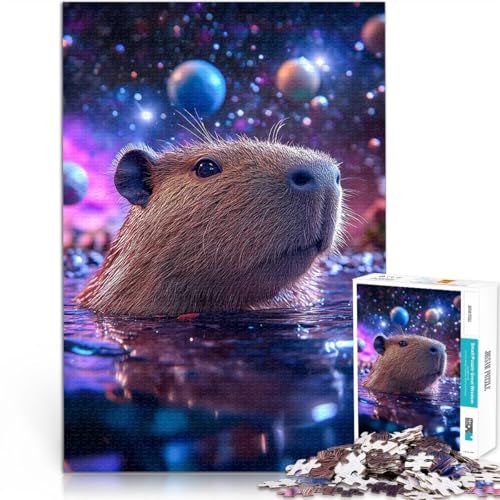 Puzzle 1000 Teile für Erwachsene Wasserschwein in kosmischen Gewässern Lernspiele Heimdekoration Geschenk zum Geburtstag 26x38cm Puzzle 1000 Teile für Erwachsene Wasserschwein in kosmischen Gewässern Lernspiele Heimdekoration Geschenk zum Geburtstag 26x38cm von BKDNNUJR