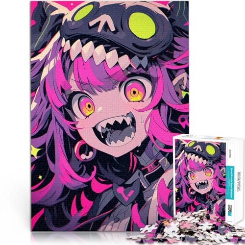 Puzzle 1000 Teile für Jugendliche Anime-Mädchen mit Reißzähnen für Lernspiel-Herausforderungsspielzeug Heimdekoration 50x70cm Puzzle 1000 Teile für Jugendliche Anime-Mädchen mit Reißzähnen für Lernspiel-Herausforderungsspielzeug Heimdekoration 50x70cm von BKDNNUJR