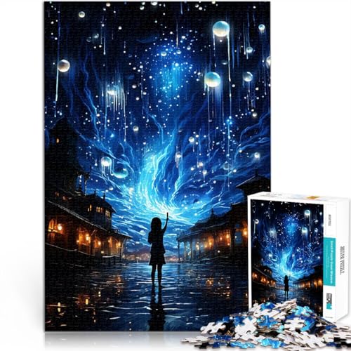 Puzzle 1000 Teile für Jugendliche Anime SÜSS Gehirnintelligenz-Herausforderung süchtig machendes Spielzeug Wohnkunstdekor 26x38cm von BKDNNUJR