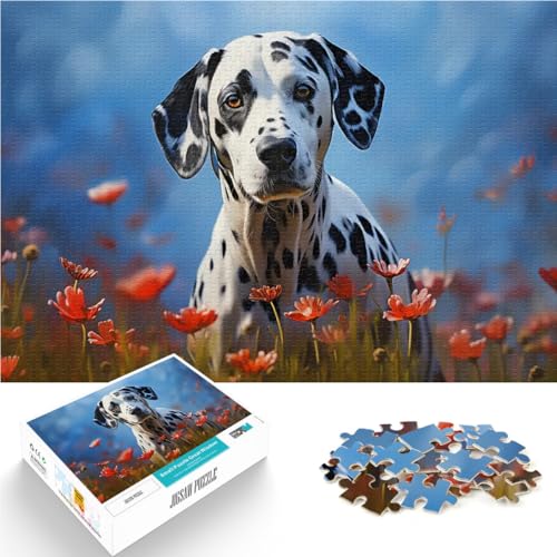 Puzzle 1000 Teile für Jugendliche Dalmatiner in einem Blumenfeld Intellektuelles Spiel einzigartiges Herausforderungsspiel 26x38cm Puzzle 1000 Teile für Jugendliche Dalmatiner in einem Blumenfeld Intellektuelles Spiel einzigartiges Herausforderungsspiel 26x38cm von BKDNNUJR