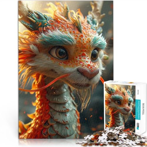 Puzzle 1000 Teile für Jugendliche Frohes neues Jahr, Drache für Lernspiel-Herausforderungsspielzeug Tolles Geschenk für Spiele 50x70cm Puzzle 1000 Teile für Jugendliche Frohes neues Jahr, Drache für Lernspiel-Herausforderungsspielzeug Tolles Geschenk für Spiele 50x70cm von BKDNNUJR