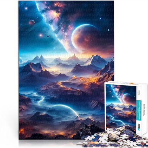 Puzzle 1000 Teile für Jugendliche Geschwindigkeit in den Bergen DIY-Spielzeug Lustige Aktivitäten für zu Hause, Geburtstagsgeschenk, Reisegeschenk, 26x38cm von BKDNNUJR