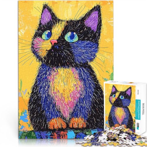 Puzzle 1000 Teile für Jugendliche Kätzchenkunst Gehirnintelligenz-Herausforderung süchtig machendes Spielzeug für Heimdekoration 50x70cm Puzzle 1000 Teile für Jugendliche Kätzchenkunst Gehirnintelligenz-Herausforderung süchtig machendes Spielzeug für Heimdekoration 50x70cm von BKDNNUJR