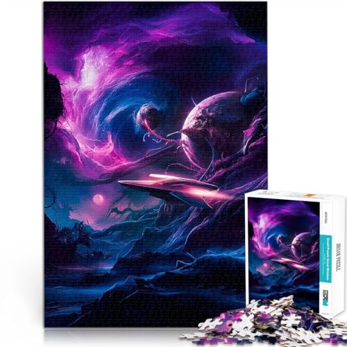 Puzzle 1000 Teile für Jugendliche Kosmische Wirbel-Odyssee Lernspiel-Herausforderungsspielzeug Einzigartige Geburtstags- und Geschenkideen 50x70cm von BKDNNUJR
