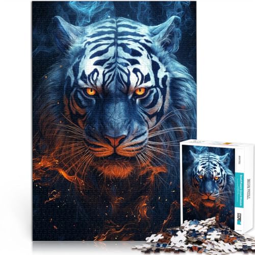 Puzzle 1000 Teile für Jugendliche Kosmischer Himmelstiger Spielzeug Lernspiele Stressabbau mit passendem Poster und Quizblatt 50x70cm von BKDNNUJR