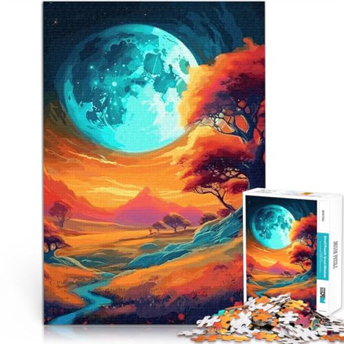 Puzzle 1000 Teile für Jugendliche Kosmischer Lebensbaum Lernspiel-Herausforderungsspielzeug einzigartiges Herausforderungsspiel 26x38cm von BKDNNUJR