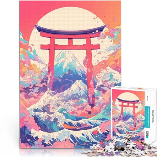 Puzzle 1000 Teile für Jugendliche Kunst im japanischen Stil 9 Anspruchsvolles Spiel und Familienspaß für Heimdekoration 26x38cm von BKDNNUJR
