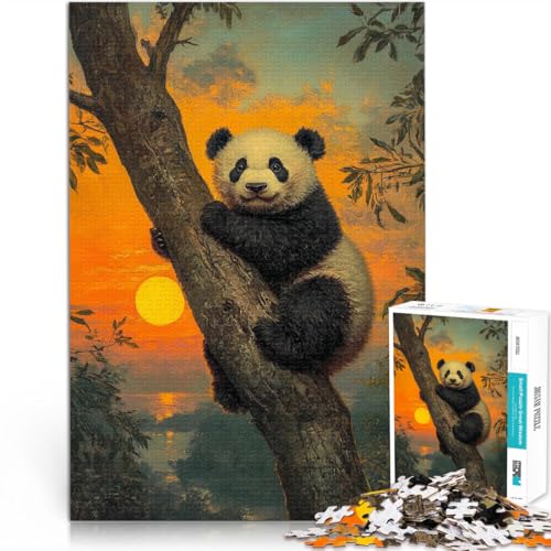 Puzzle 1000 Teile für Jugendliche Panda-Sonnenuntergang Anspruchsvolles Spiel und Familienspaß Geeignet für die Schreibtischdekoration 50x70cm Puzzle 1000 Teile für Jugendliche Panda-Sonnenuntergang Anspruchsvolles Spiel und Familienspaß Geeignet für die Schreibtischdekoration 50x70cm von BKDNNUJR