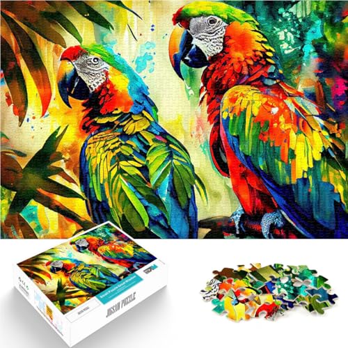 Puzzle 1000 Teile für Jugendliche Tropische Papageien 1 Pädagogisches Spielzeug zum Stressabbau Geburtstagsgeschenk, Geschenke, Wandkunst 26x38cm Puzzle 1000 Teile für Jugendliche Tropische Papageien 1 Pädagogisches Spielzeug zum Stressabbau Geburtstagsgeschenk, Geschenke, Wandkunst 26x38cm von BKDNNUJR