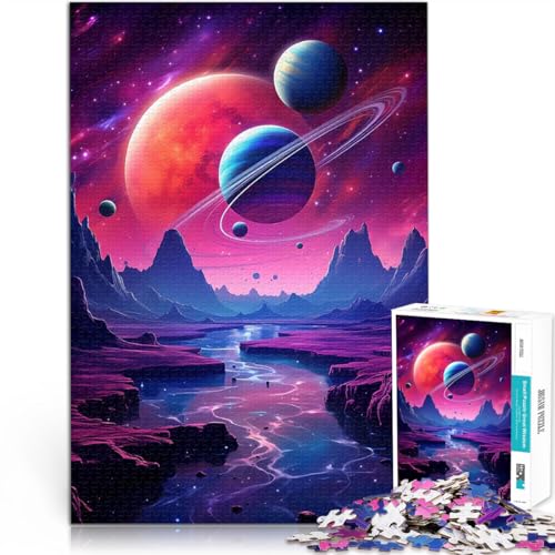 Puzzle 1000 Teile für Jugendliche Weltraumfantasie für Lernspiel-Herausforderungsspielzeug Geschenke für Freunde und Familie 50x70cm von BKDNNUJR