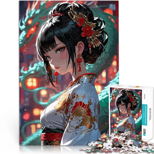 Puzzle 1000 Teile für Teenager Anime-Mädchen im Kimono lustige Spiele für die ganze Familie Lernspiel für Geburtstag, Weihnachten 26x38cm Puzzle 1000 Teile für Teenager Anime-Mädchen im Kimono lustige Spiele für die ganze Familie Lernspiel für Geburtstag, Weihnachten 26x38cm von BKDNNUJR