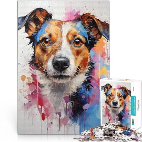 Puzzle 1000 Teile für Teenager Aquarell Hundeporträt Spielzeug für die ganze Familie Wanddekoration Einzigartige Geburtstags 50x70cm Puzzle 1000 Teile für Teenager Aquarell Hundeporträt Spielzeug für die ganze Familie Wanddekoration Einzigartige Geburtstags 50x70cm von BKDNNUJR
