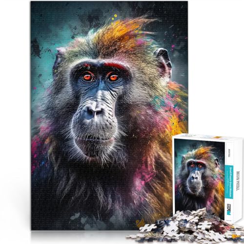 Puzzle 1000 Teile für Teenager Baboom-Gemälde Gehirnintelligenz-Herausforderung süchtig machendes Spielzeug tolles Geschenk 50x70cm von BKDNNUJR