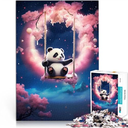 Puzzle 1000 Teile für Teenager Chillender Panda Familienspiel zum Stressabbau, schwierige Herausforderung für Heimdekoration 26x38cm Puzzle 1000 Teile für Teenager Chillender Panda Familienspiel zum Stressabbau, schwierige Herausforderung für Heimdekoration 26x38cm von BKDNNUJR