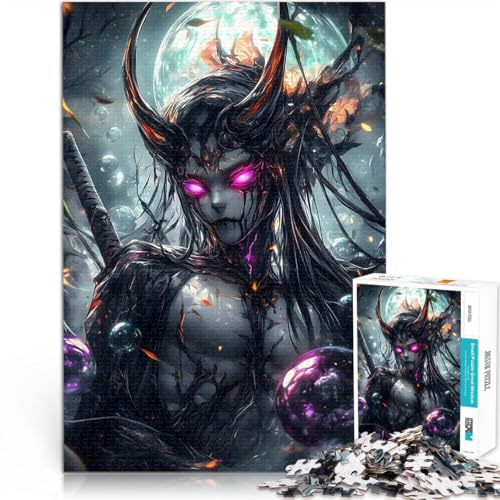 Puzzle 1000 Teile für Teenager Dunkler Dämon mit Hörnern Anspruchsvolles Spiel und Familienspaß Geburtstagsgeschenk, Geschenke, Wandkunst 50x70cm Puzzle 1000 Teile für Teenager Dunkler Dämon mit Hörnern Anspruchsvolles Spiel und Familienspaß Geburtstagsgeschenk, Geschenke, Wandkunst 50x70cm von BKDNNUJR