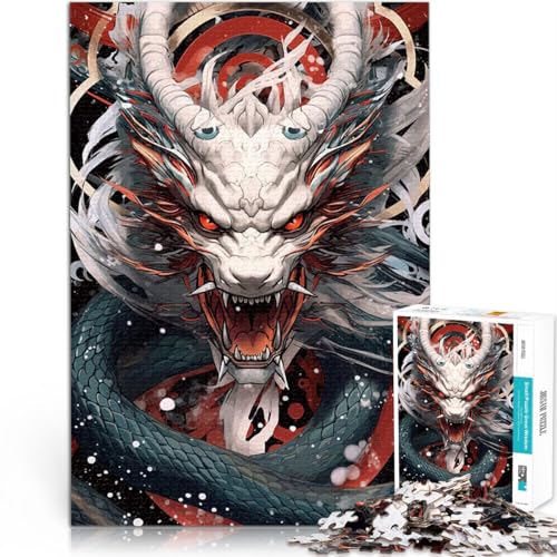 Puzzle 1000 Teile für Teenager König Fantasy Drachen Skizze Pädagogisches Spielzeug zum Stressabbau Heimdekoration Spielzeug 26x38cm von BKDNNUJR