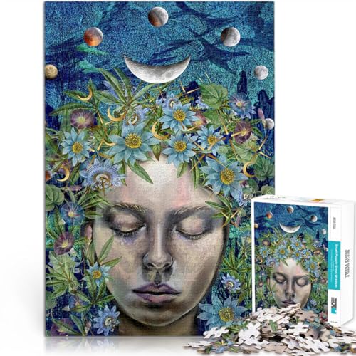 Puzzle 1000 Teile für Teenager Königin des dunklen Mondes Herausforderndes Spielspielzeug Einzigartige Wohndekoration und Geschenke 26x38cm Puzzle 1000 Teile für Teenager Königin des dunklen Mondes Herausforderndes Spielspielzeug Einzigartige Wohndekoration und Geschenke 26x38cm von BKDNNUJR